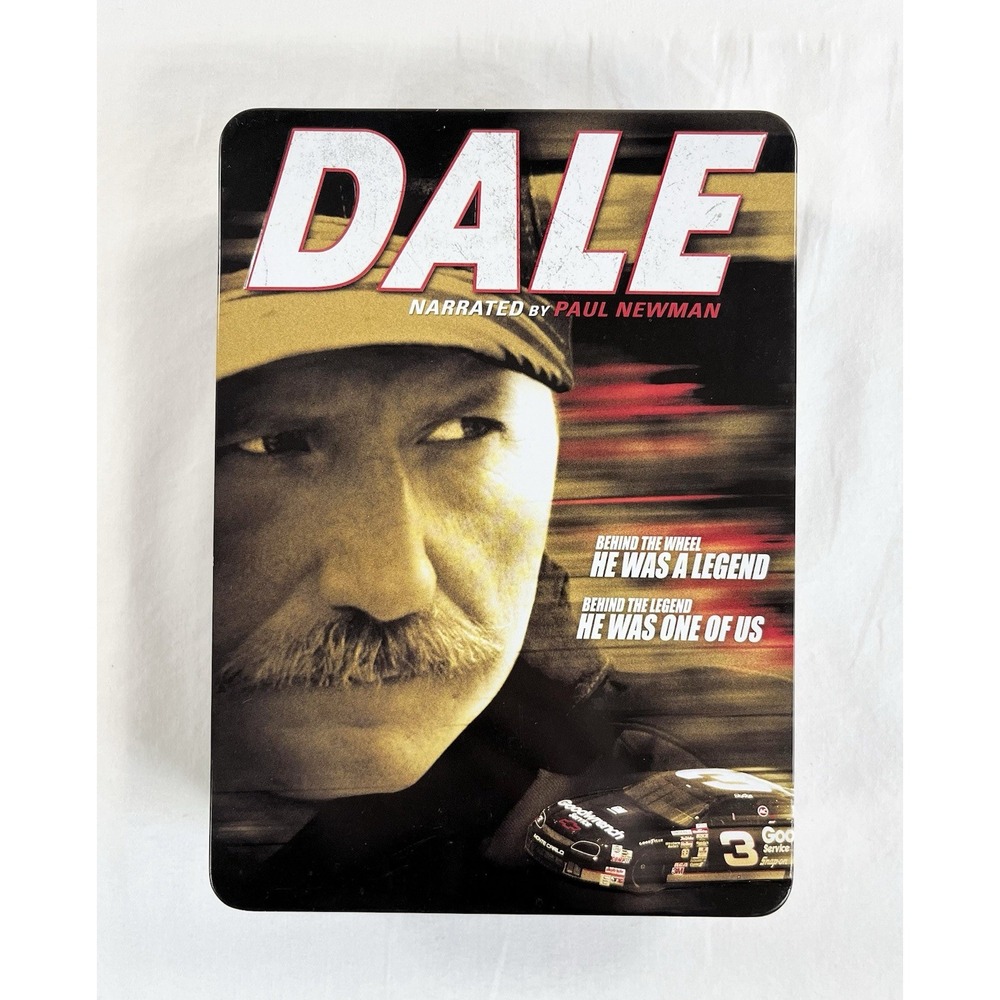 NASCAR Dale Earnhardt Documentary DVD 6 Disc Set Collectible Tin Box Paul Newman